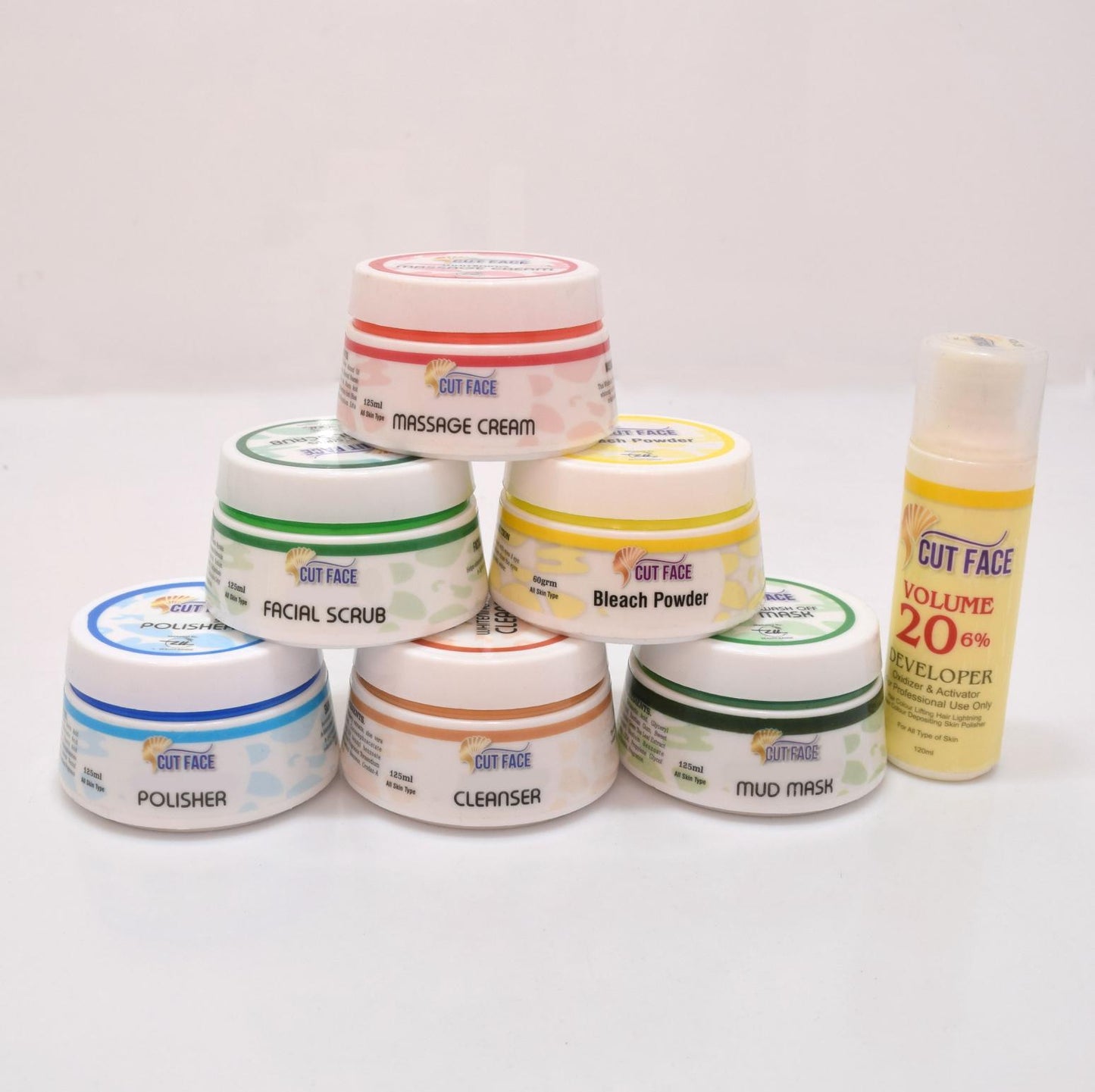 Cut Face Facial Glow Kit ( 7 Jars of 125ML Each)