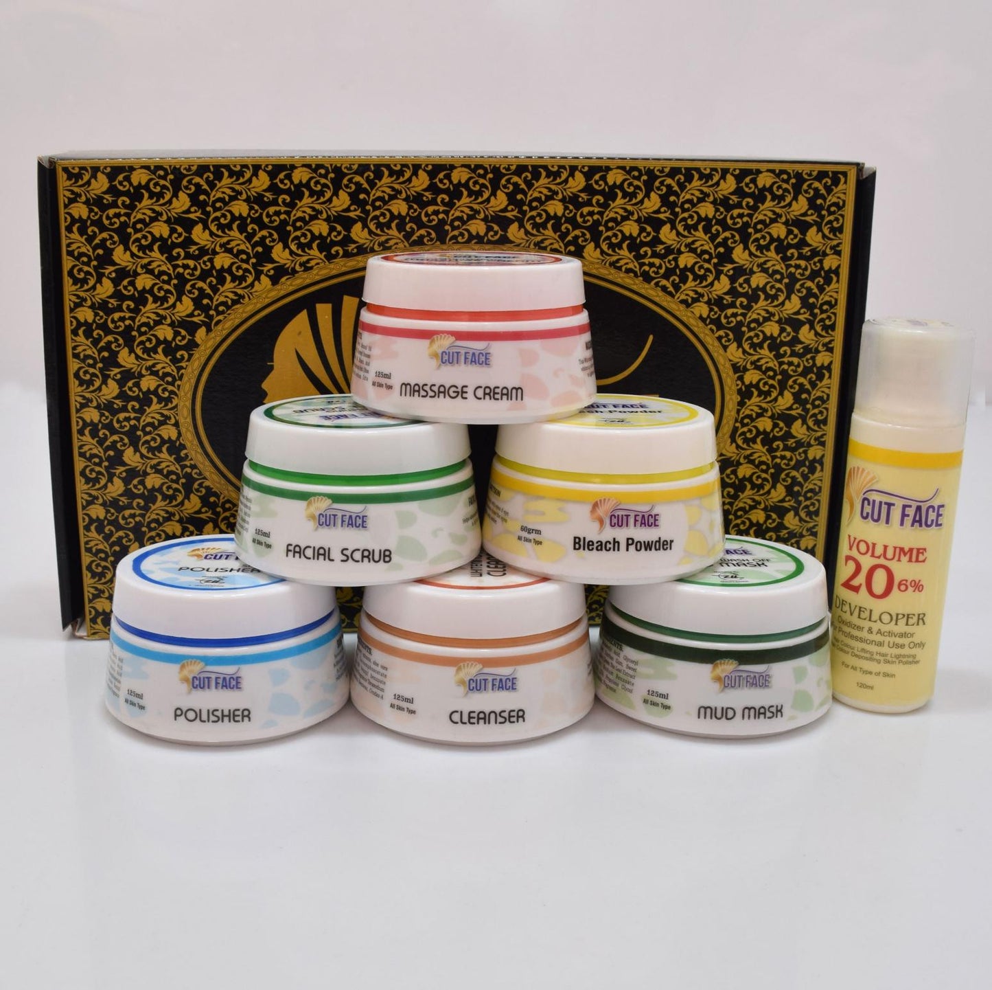 Cut Face Facial Glow Kit ( 7 Jars of 125ML Each)